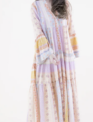 Original USA Floral Striped Tiered Shirt Dress By: Original USA