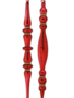 12" Glass Finial w/ Rhinestones Ornament (2-Styles)