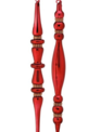 12" Glass Finial w/ Rhinestones Ornament