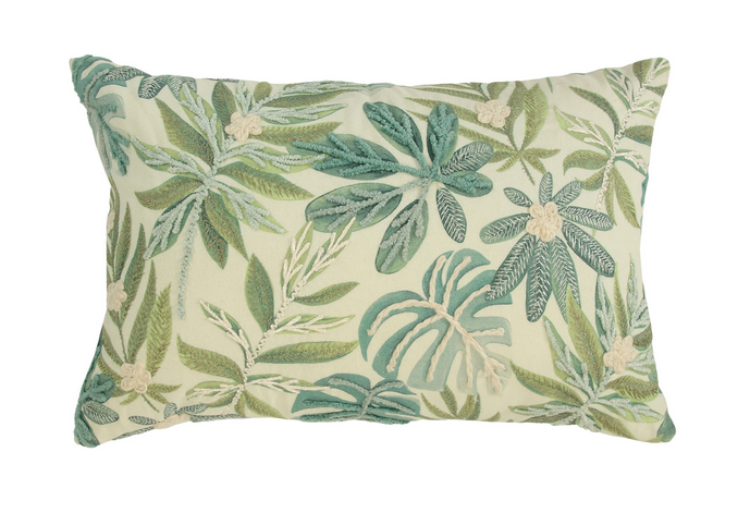 Shades of Blue Foliage Pillow