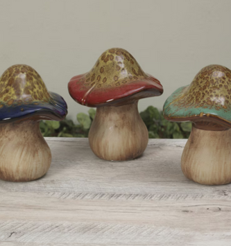 Ceramic Enchanted Mushroom (3-Colors | 2-Sizes)