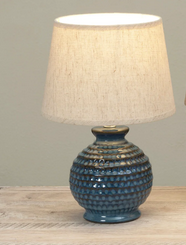 Round Textured Ceramic Lamp