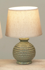 Round Textured Ceramic Lamp