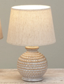 Round Textured Ceramic Lamp
