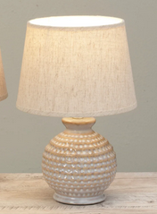 Round Textured Ceramic Lamp