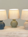 Round Textured Ceramic Lamp