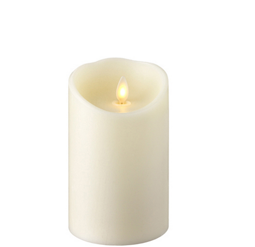Blow Flame Ivory Pillar Candle