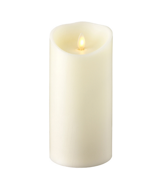 Blow Flame Ivory Pillar Candle