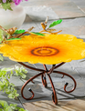 Metal Bird Bath w/ Stand