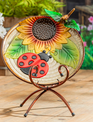 Metal Bird Bath w/ Stand