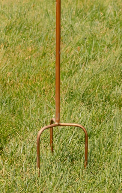 Copper Finish Powder Coated Iron Birdhouse Stake (6-Styles)