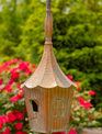 Copper Finish Powder Coated Iron Birdhouse Stake (6-Styles)
