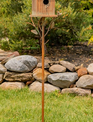 Copper Finish Powder Coated Iron Birdhouse Stake (6-Styles)