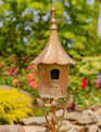 Copper Finish Powder Coated Iron Birdhouse Stake (6-Styles)