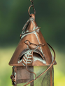 Hanging Powder Coated Copper Finish Bird Feeder (2-Styles)