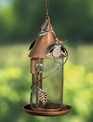 Hanging Powder Coated Copper Finish Bird Feeder (2-Styles)