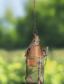 Hanging Powder Coated Copper Finish Bird Feeder (2-Styles)