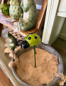Metal Plant Stake Ladybug