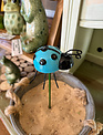 Metal Plant Stake Ladybug