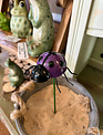 Metal Plant Stake Ladybug