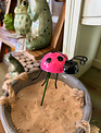 Metal Plant Stake Ladybug