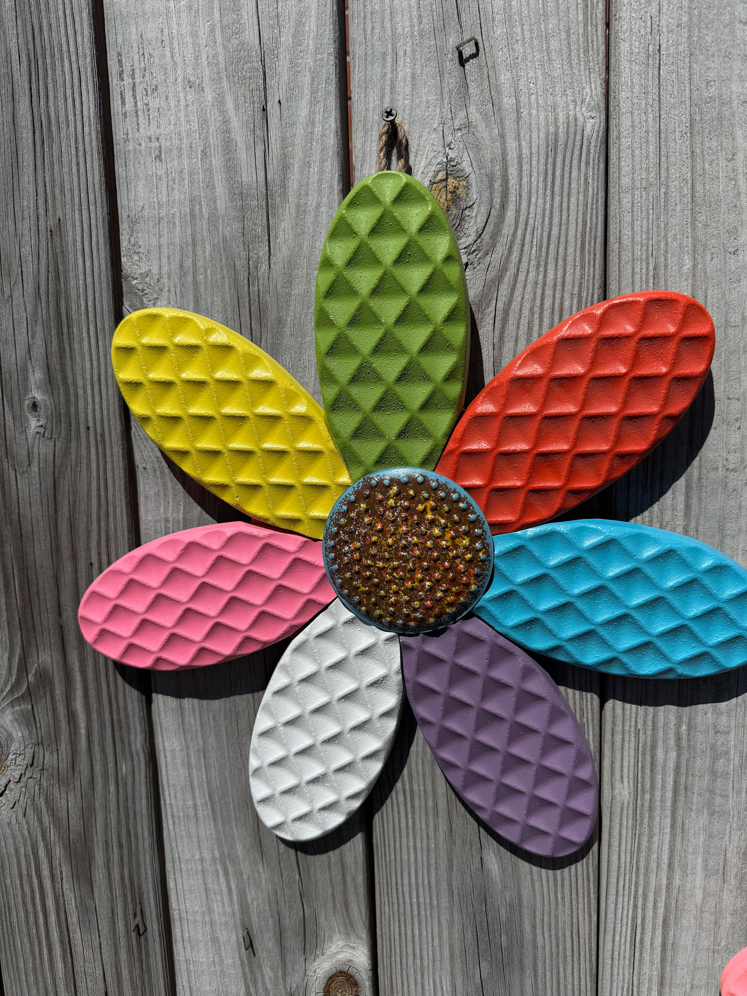 Whimsical Textured Wall Flower | Colorful Hanging Wall Flowers - The ...