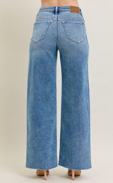 Judy Blue Vintage Wash Wide Leg Jeans By: Judy Blue