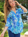 Summer Breeze Side Flounce Shirt By: Lior