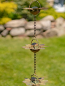 Copper Finish Floral Rain Chain