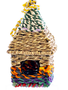 Handmade Rattan Nesting Birdhouse