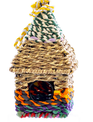Handmade Rattan Nesting Birdhouse