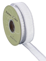 1" x 10' Silver Metallic Dupion Ribbon