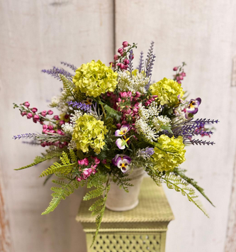 Custom Viburnum Wildflower Arrangement
