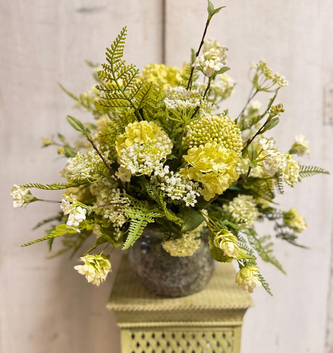 Custom Snowball & Hops Arrangement