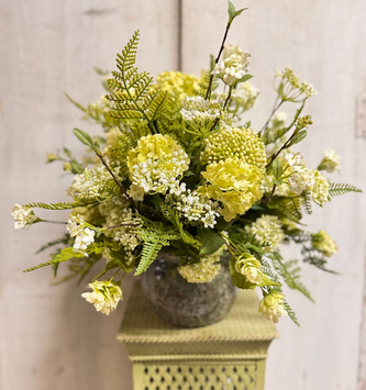 Custom Snowball & Hops Arrangement