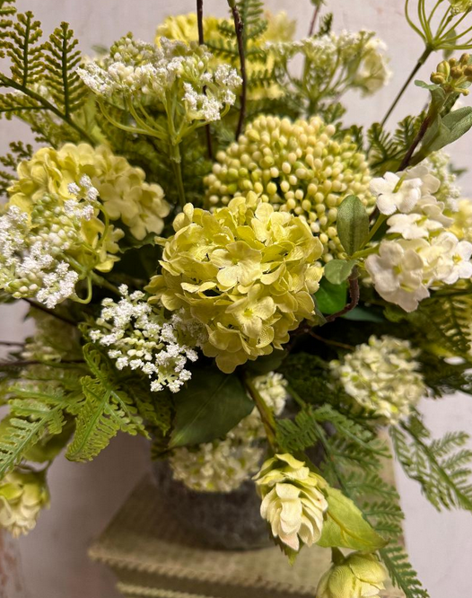 Custom Snowball & Hops Arrangement