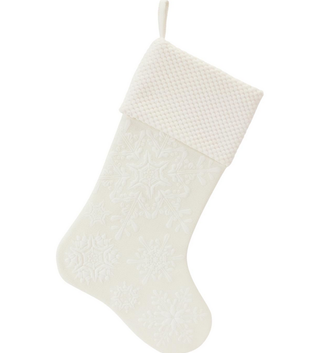 White Snowflake Stocking
