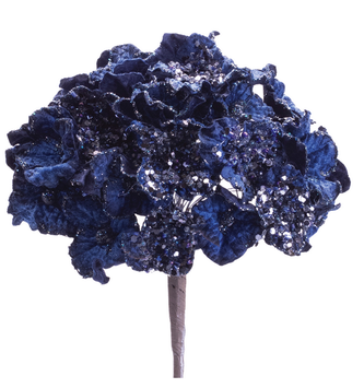 Sparkle Navy Hydrangea Stem