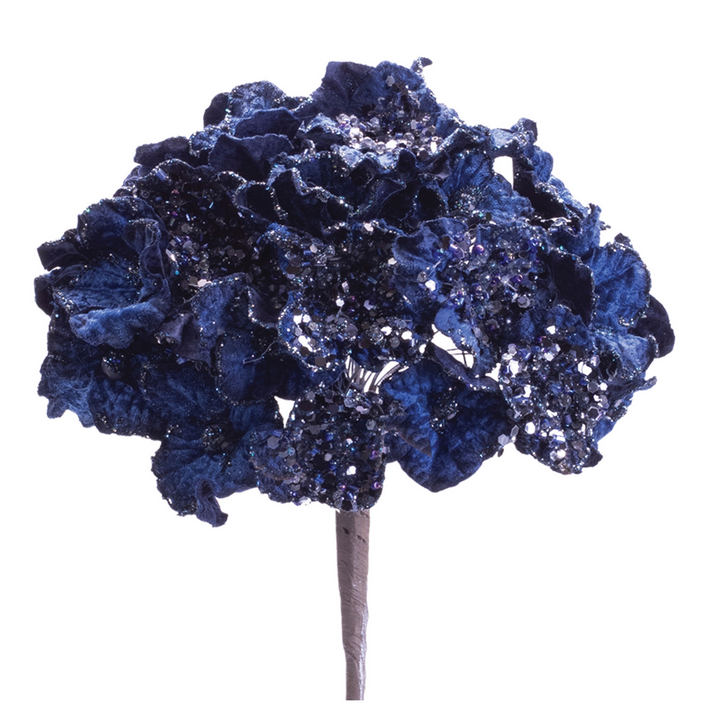 Sparkle Navy Hydrangea Stem