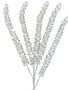 29" Silver Beaded Leaf Spray