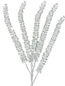 29" Silver Beaded Leaf Spray