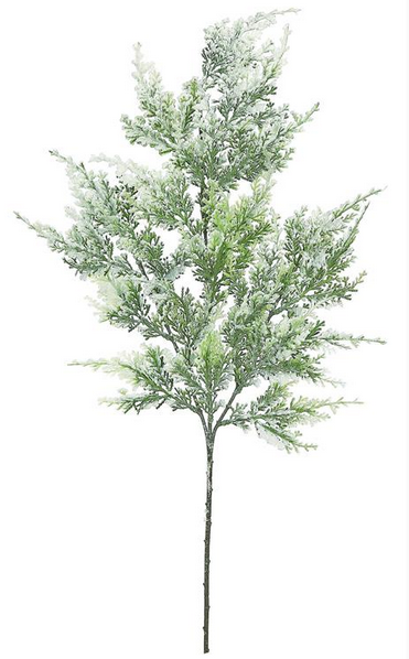 29" Snowy Cedar Spray