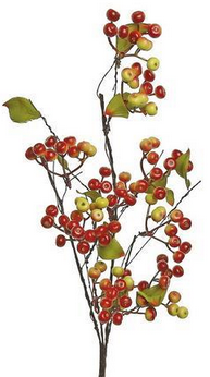 28" Hawthorn Berry Spray
