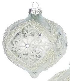 Glass Pearl Beaded Ornament