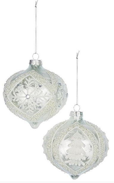 Glass Pearl Beaded Ornament