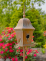 Copper Finish Powder Coated Iron Birdhouse Stake (5-Styles)