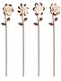 Antiqued Porcelain Flower Metal Garden Stake (4-Styles)