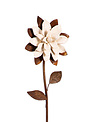 Antiqued Porcelain Flower Metal Garden Stake (4-Styles)