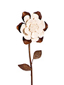 Antiqued Porcelain Flower Metal Garden Stake (4-Styles)