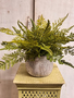 Custom Lace Fern in Textured Wildflower Vase
